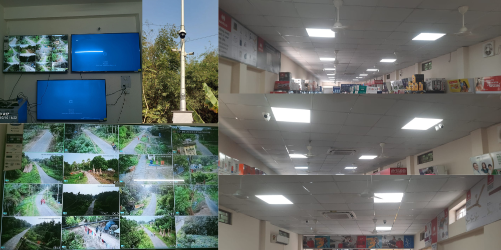 We provide CCTV camera installation, repair and maintenance services across Kolkata, Nadia, North 24 Parganas and Murshidabad at affordable price.